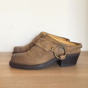 Frye Cowboy Slip On Clogs